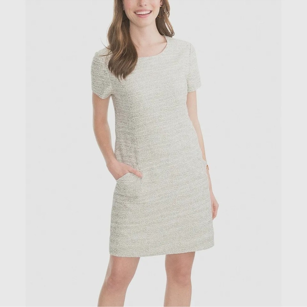 Southern Tide Seagrass Green Paislee Tweed Mini Dress sz 6
